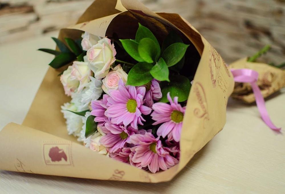 Букет цветов из: Розы и Хризантемы в Ефремове