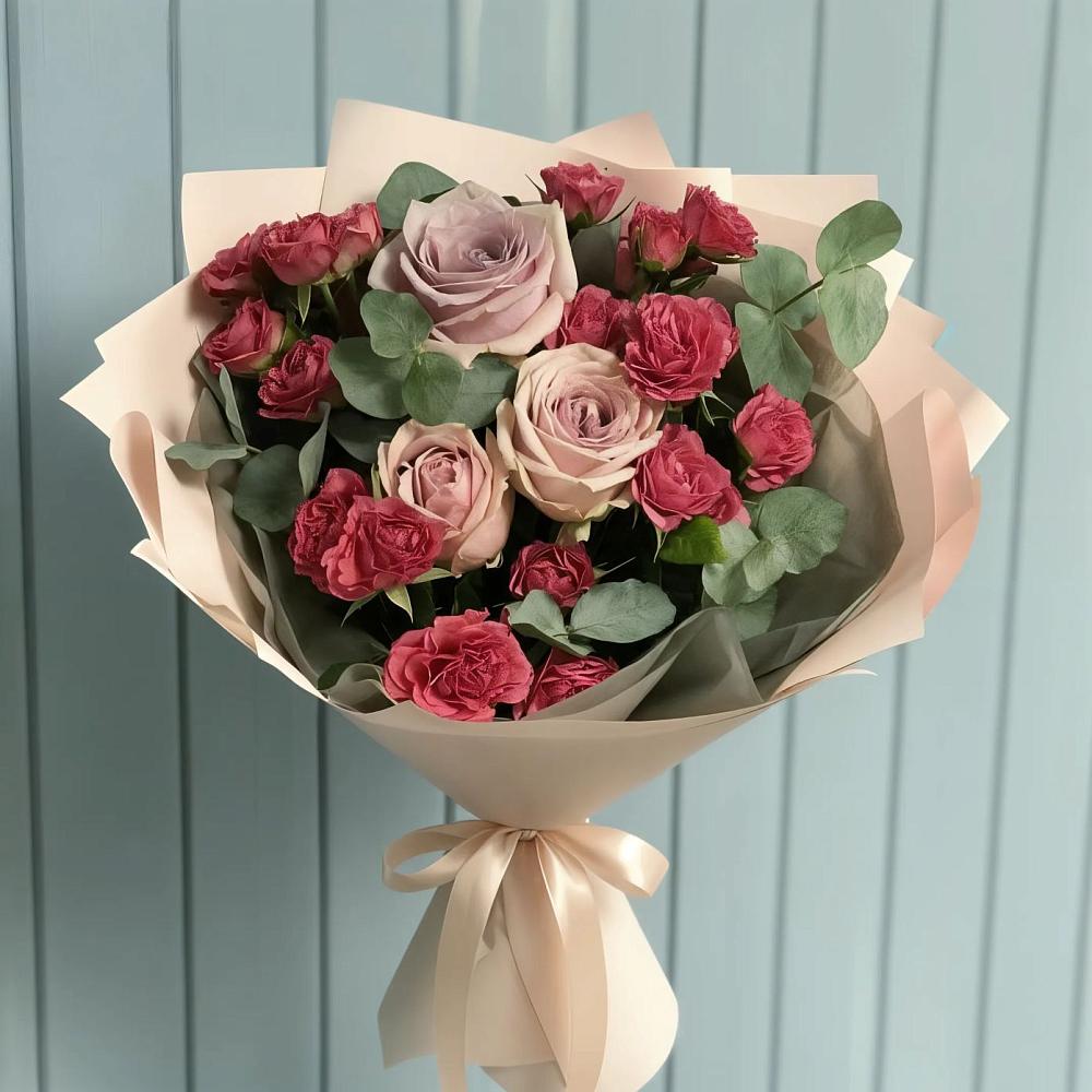 Букет цветов из: Гвоздики и Розы в Ефремове