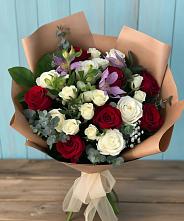 Букет цветов из:  Розы и Альстромерии в Ефремове