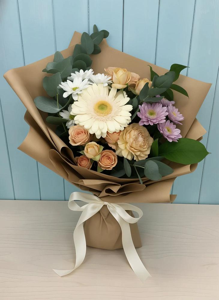 Букет цветов из: Герберы и Хризантемы в Ефремове