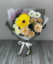 Букет цветов из:  Розы, Герберы и Хризантемы в Ефремове