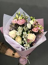 Букет цветов из:  Альстромерии, Розы и Лизиантусы #REPLACE_PRED# Ефремове