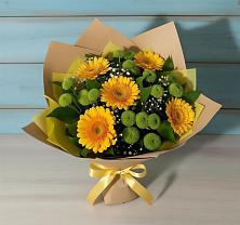 Букет цветов из:  Герберы и Хризантемы в Ефремове