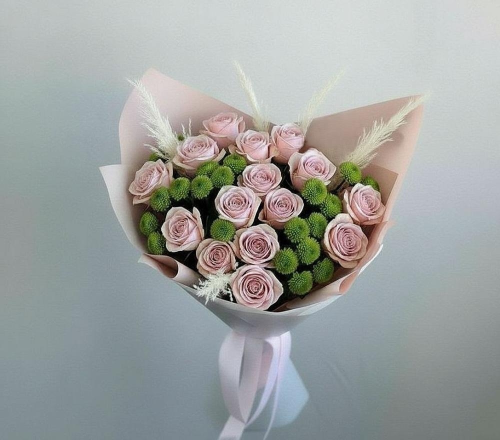 Букет цветов из: Розы и Хризантемы в Ефремове