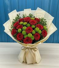 Букет цветов из:  Розы и Хризантемы в Ефремове