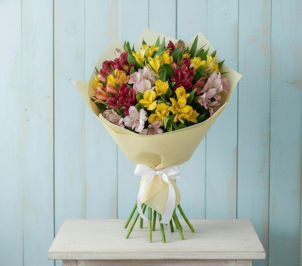 Букет цветов из: Альстромерии в Ефремове