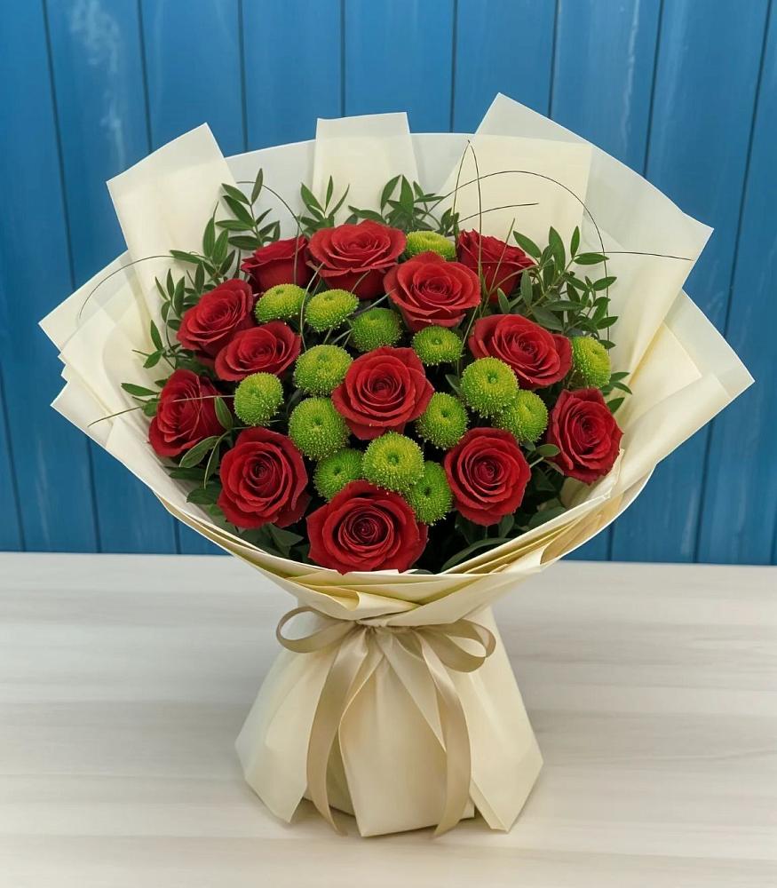 Букет цветов из: Розы и Хризантемы в Ефремове