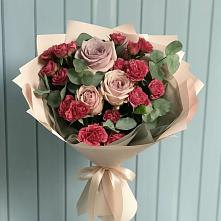 Букет цветов из:  Гвоздики и Розы в Ефремове