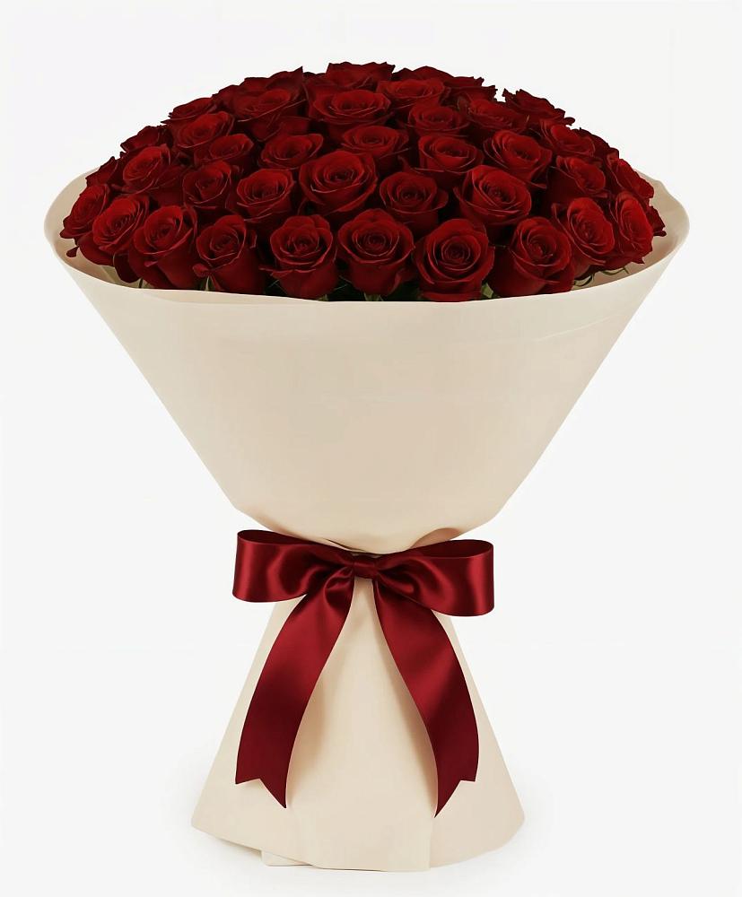 Букет 101 Бордовая роза Блэк Бакарра в Ефремове