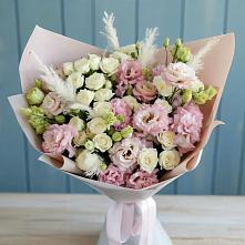 Букет цветов из:  Альстромерии и Розы в Ефремове