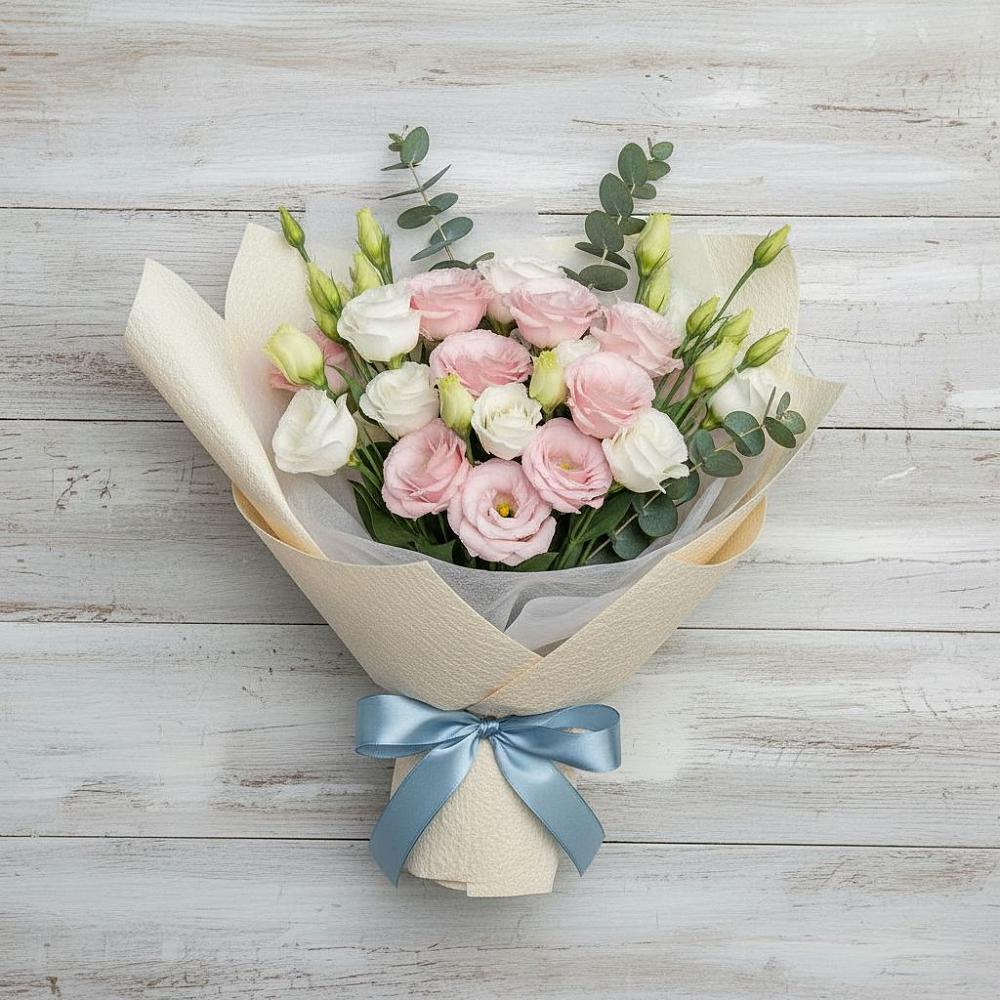 Букет цветов из: Лизиантусы в Ефремове